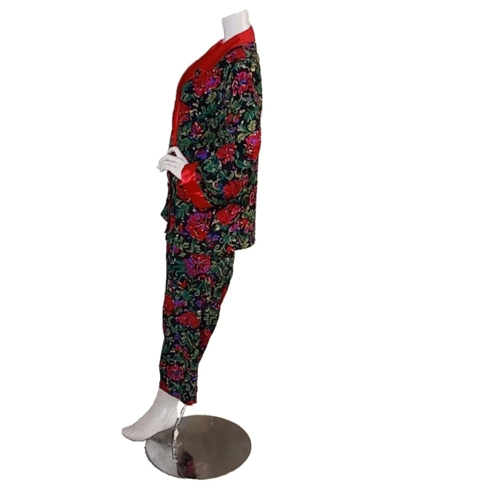 VICTORIA SECRET Double Breast 2 Pieces Vintage Resortwear Pajamas Set,